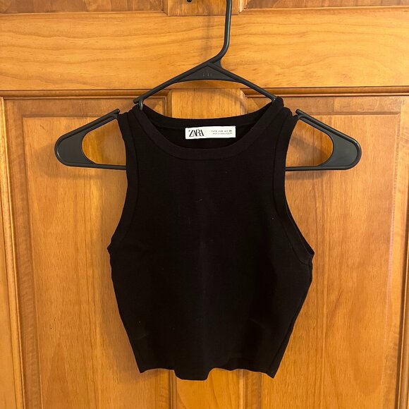 Zara Tops - ZARA - Crop Top - Black - Size Small - NEVER WORN